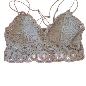 Victoria's Secret Lace Bralette in Cream
